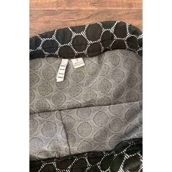 Ellie Pencil Skirt- Black Geo shapes - Picture 3 of 4